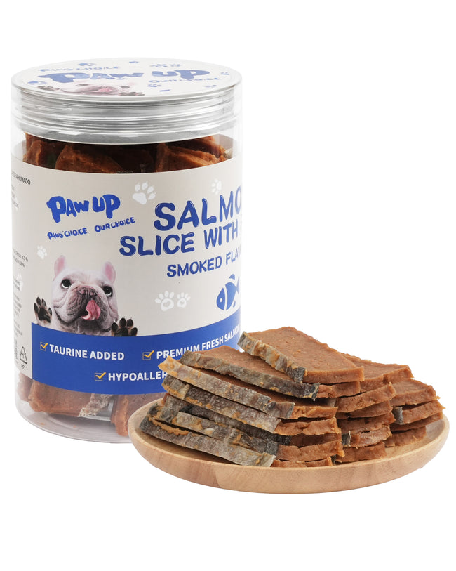 Smoked Salmon Fillet Jerky with Omega 3–6  for Dogs,12.5 oz - Pawup Hover Image