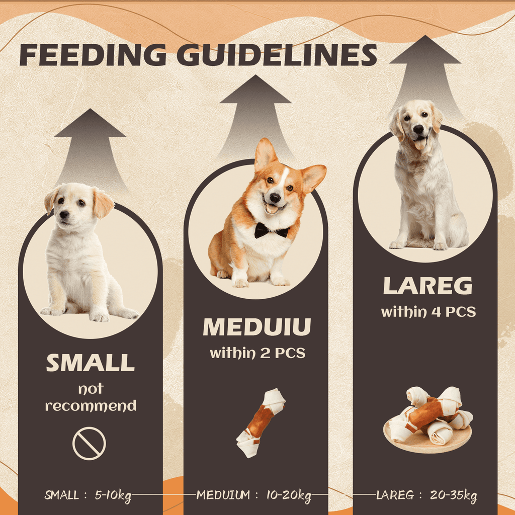 Chicken Rawhide Bone Dog Treats, Long-Lasting Dental Chews for Dogs, 9 oz - Pawup
