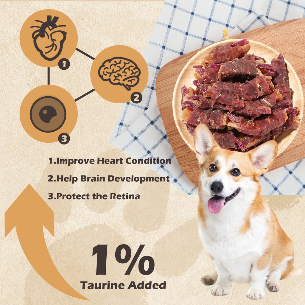 Duck Wrapped Purple & Sweet Potato Dog Treats, High-Fiber Chews for Dogs, 10.6 oz - Pawup