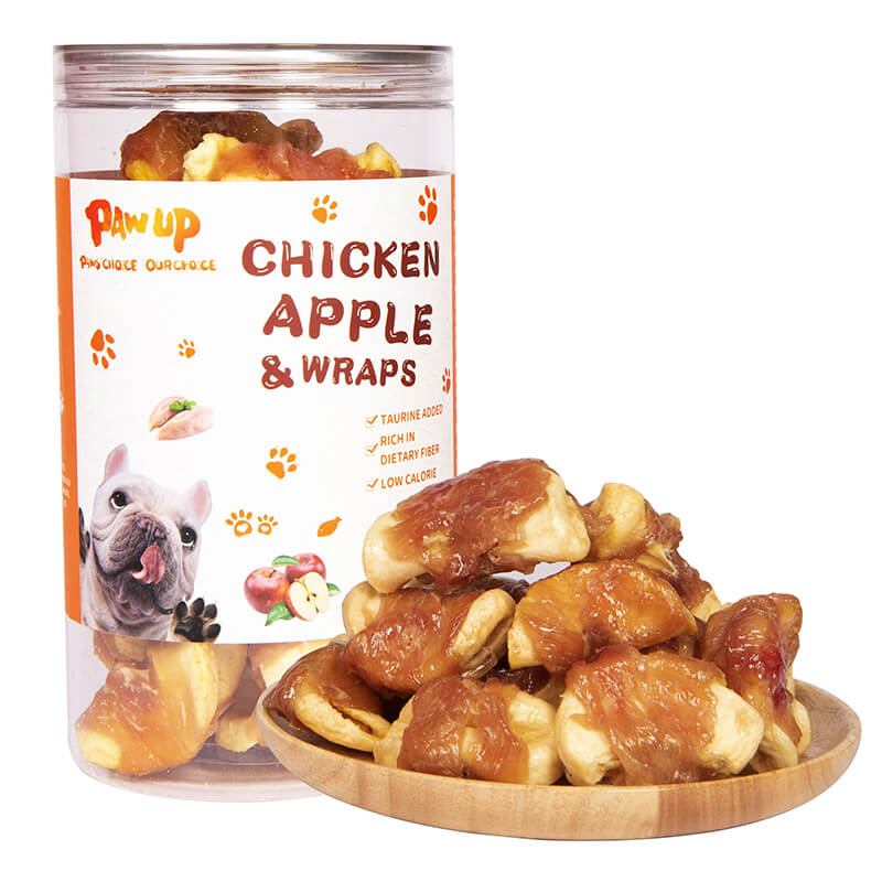 Low Fat Healthy Chicken Wrapped Apple Slice, 12.5 oz - Pawup