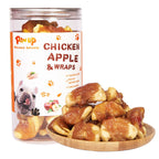 Low Fat Healthy Chicken Wrapped Apple Slice, 12.5 oz - Pawup