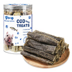 Cod Skins Dog Treat, Chew Fish Skins Rolls, 8 oz - Pawup