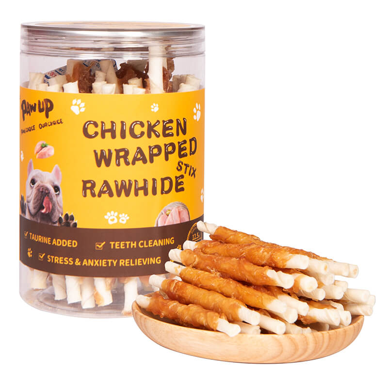 Chicken Wrapped Rawhide Sticks Dog Treats, 12.5 oz - Pawup