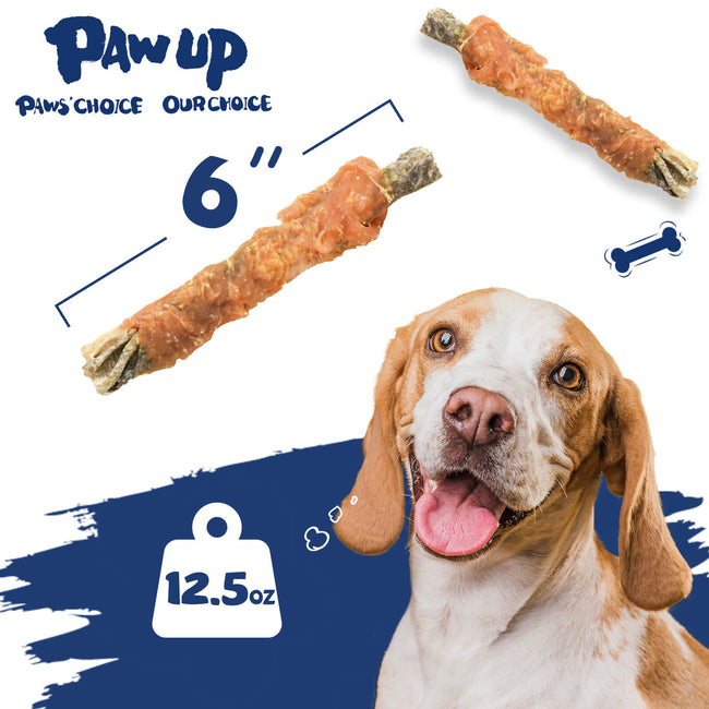 Cod Dog Treat, Chicken Wrapped Cod Skin Chew Fish Rolls, 12.5 oz Main Image