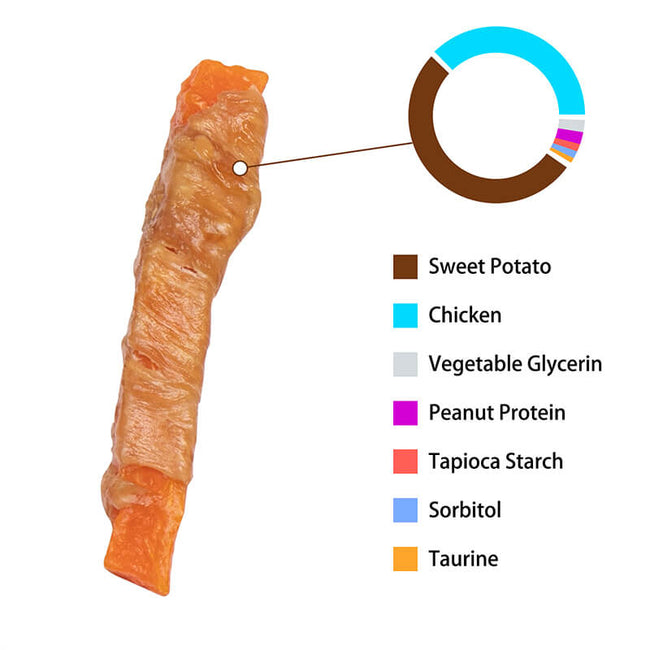 Dog Treats Chicken Jerky Wrapped Sweet Potato, 12.5 oz Main Image
