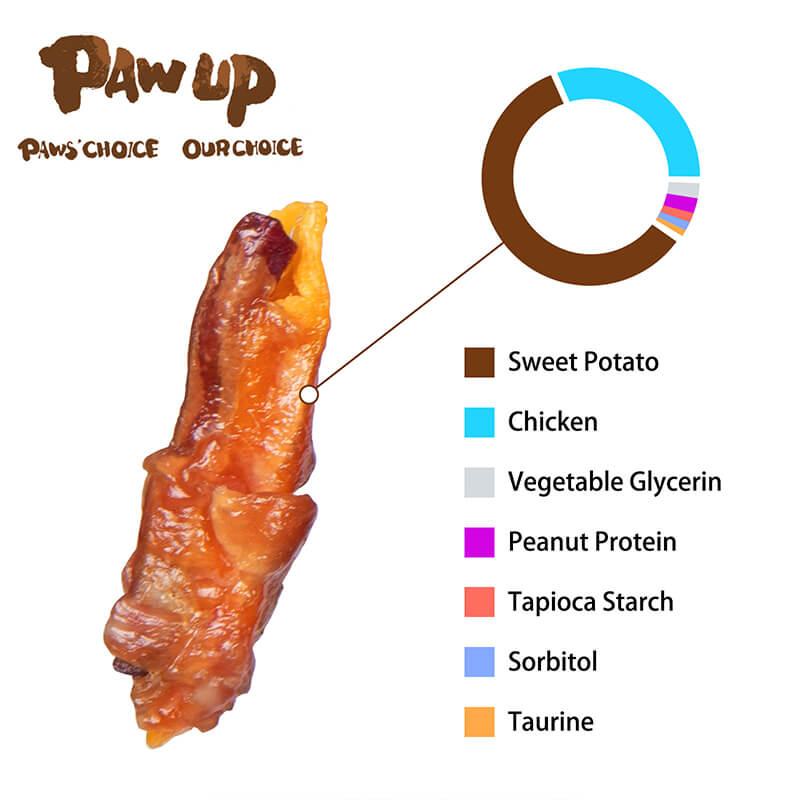 Chicken Wrapped Sweet Potato Dog Treats, 12.5 oz - Pawup