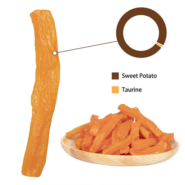 Sweet Potato Strips Dog Treat Soft,Vegan Chew, 12.5 oz Main Image