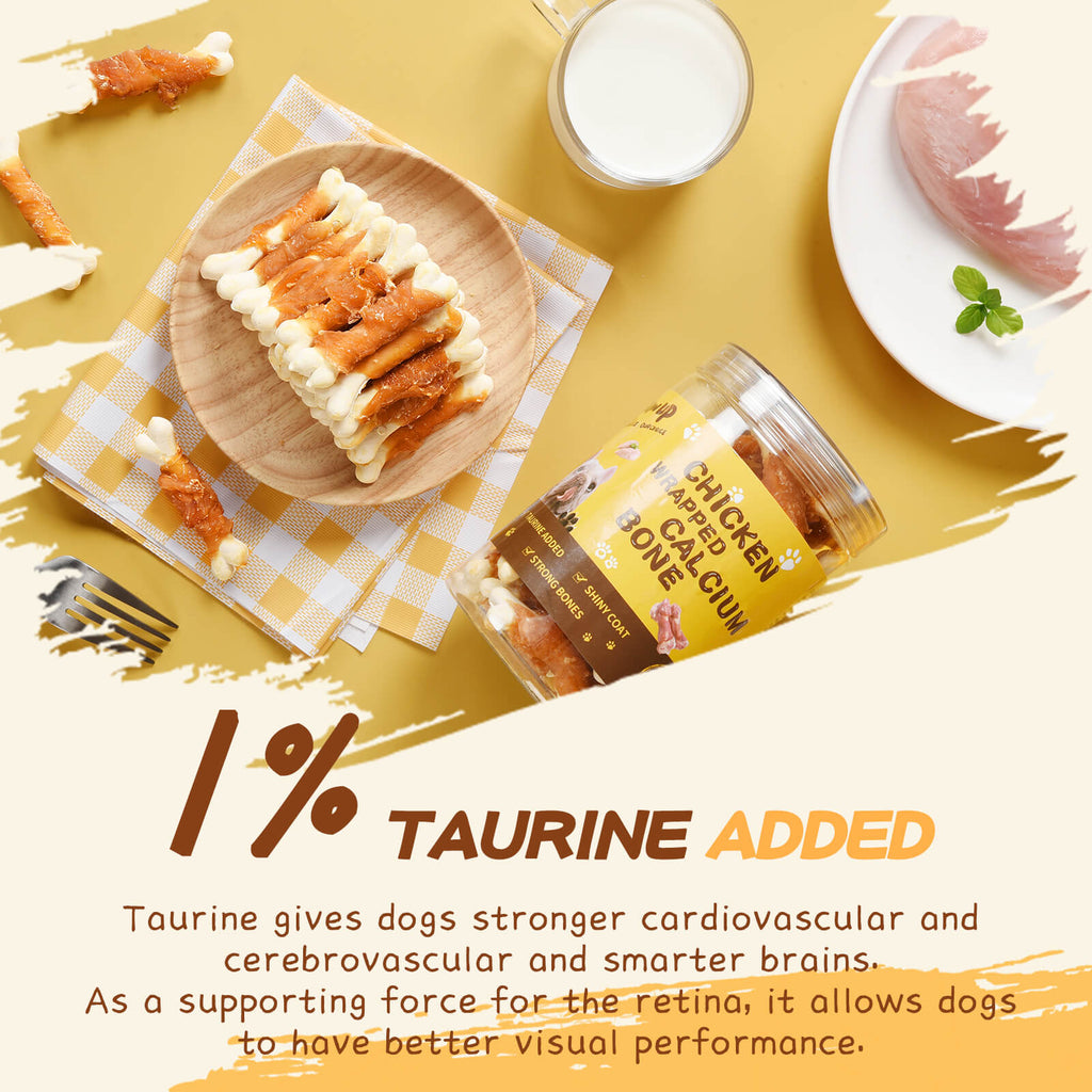 Dog Treats Chicken Wrapped Calcium Bone, 12.5 oz - Pawup