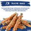 Cod Dog Treat, Chicken Wrapped Cod Skin Chew Fish Rolls, 12.5 oz - Pawup